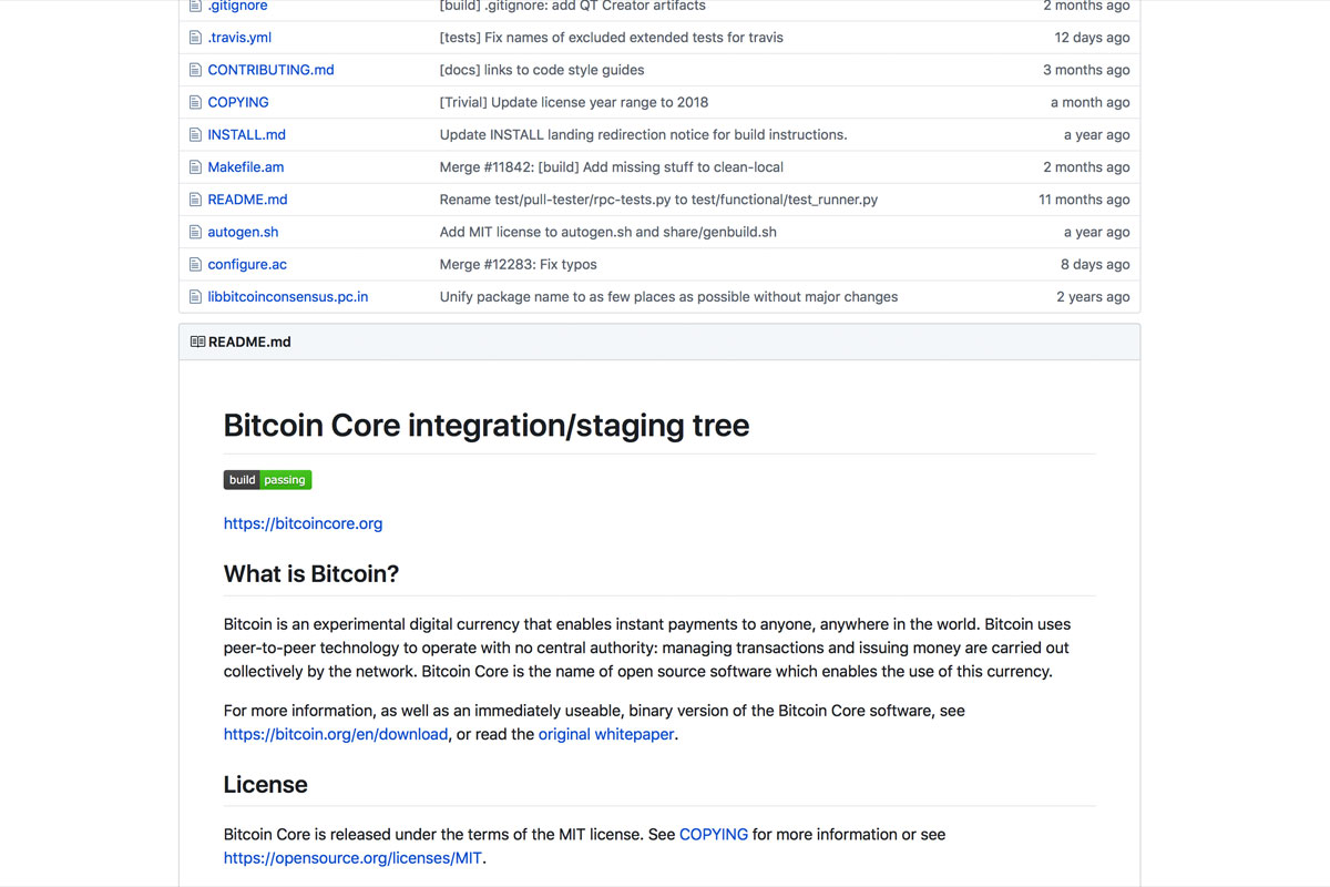 BitCoin Open Source GitHub